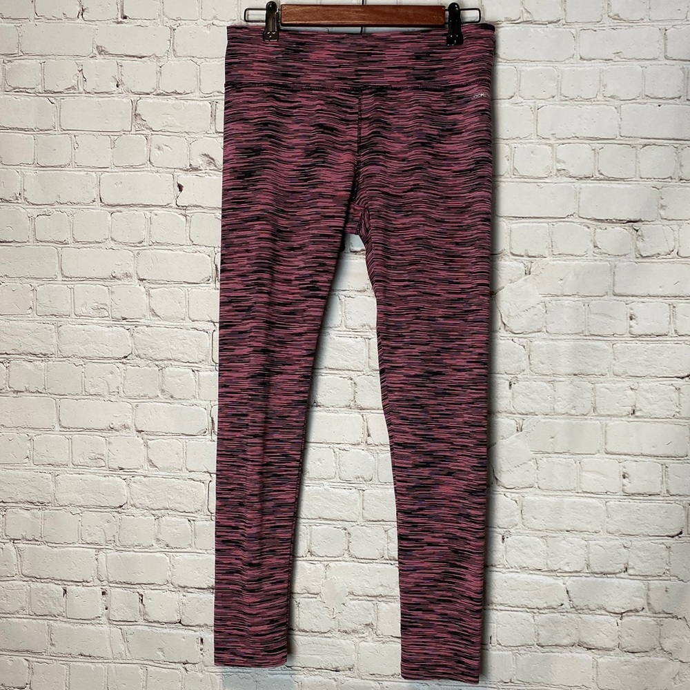 EUC Jockey Pink and Black Stripe Yoga Pants